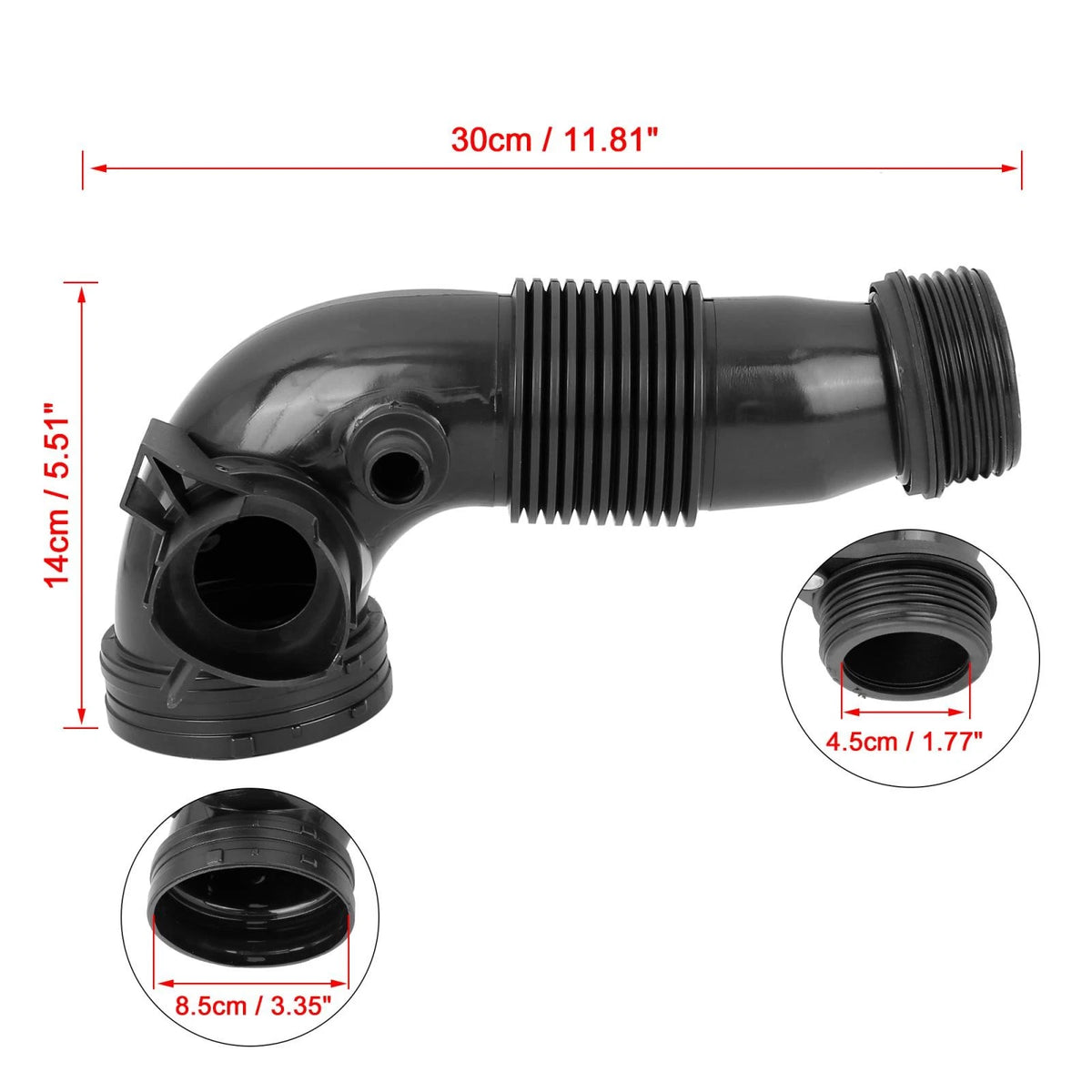 Car Air Intake Hose Tube for BMW (Black) (2000–2006)
