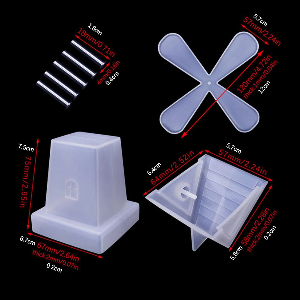 Silicone Mould Resin Rotary Windmill Epoxy Casting Mold