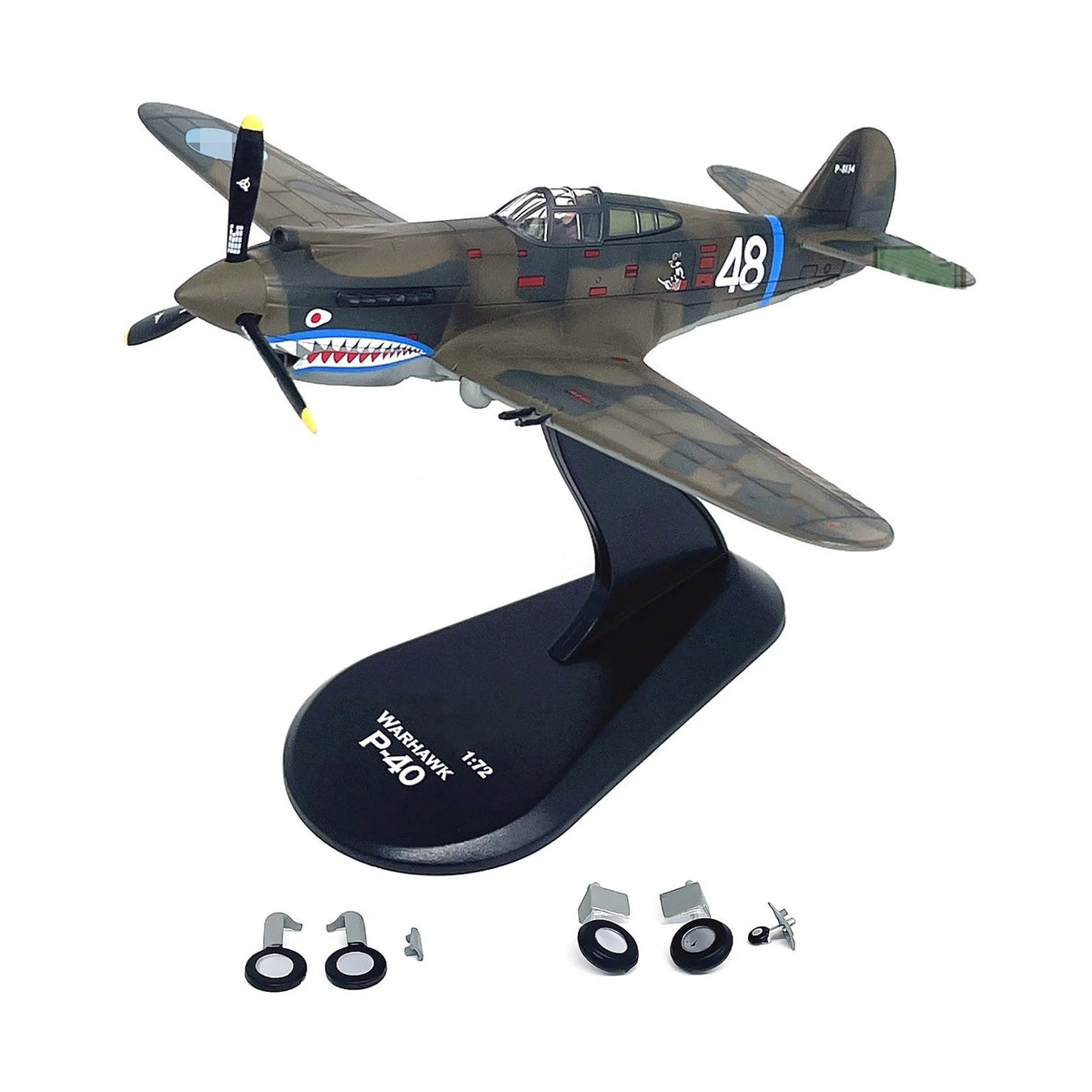 Curtiss P-40C Warhawk Display Model 1:72 Scale Diecast Airplane