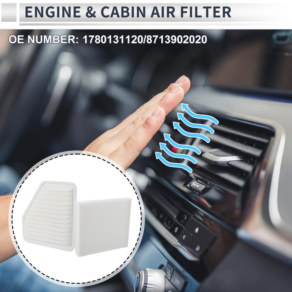 Cabin Air Filter Combo Replacement for Toyota Avalon 3.5L (2005–2012)