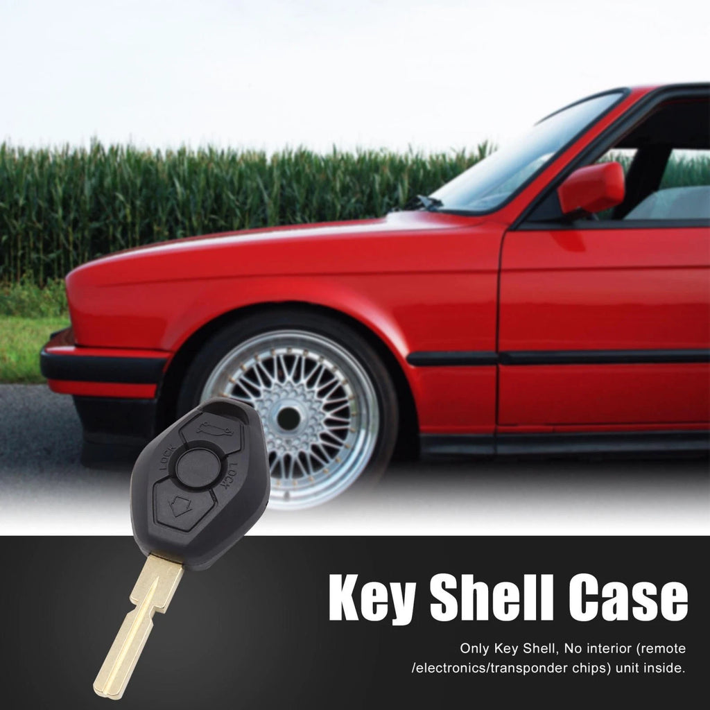 Uncut Key Case Remote Shell Replacement for BMW 3 5 6 7 Series (E36–E46)