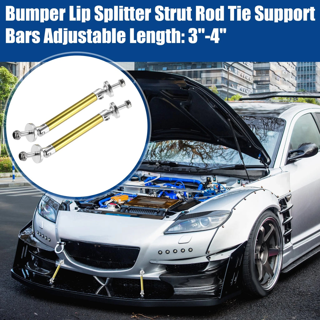 1 Pair Front Bumper Lip Splitter Diffuser Strut Rod for Universal