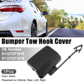 Pair Tow Eye Hook Caps for BMW X5 (2000–2006) Black