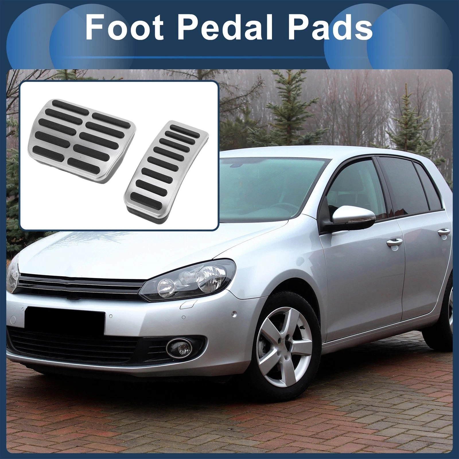 Automatic Footrest Pedals Cover Set for Volkswagen Golf (1997–2005)