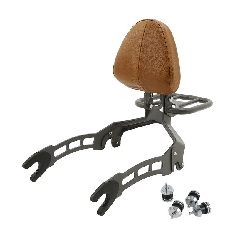 Sissy Bar Backrest Luggage Rack Spools for Indian Scout (2015–2024)