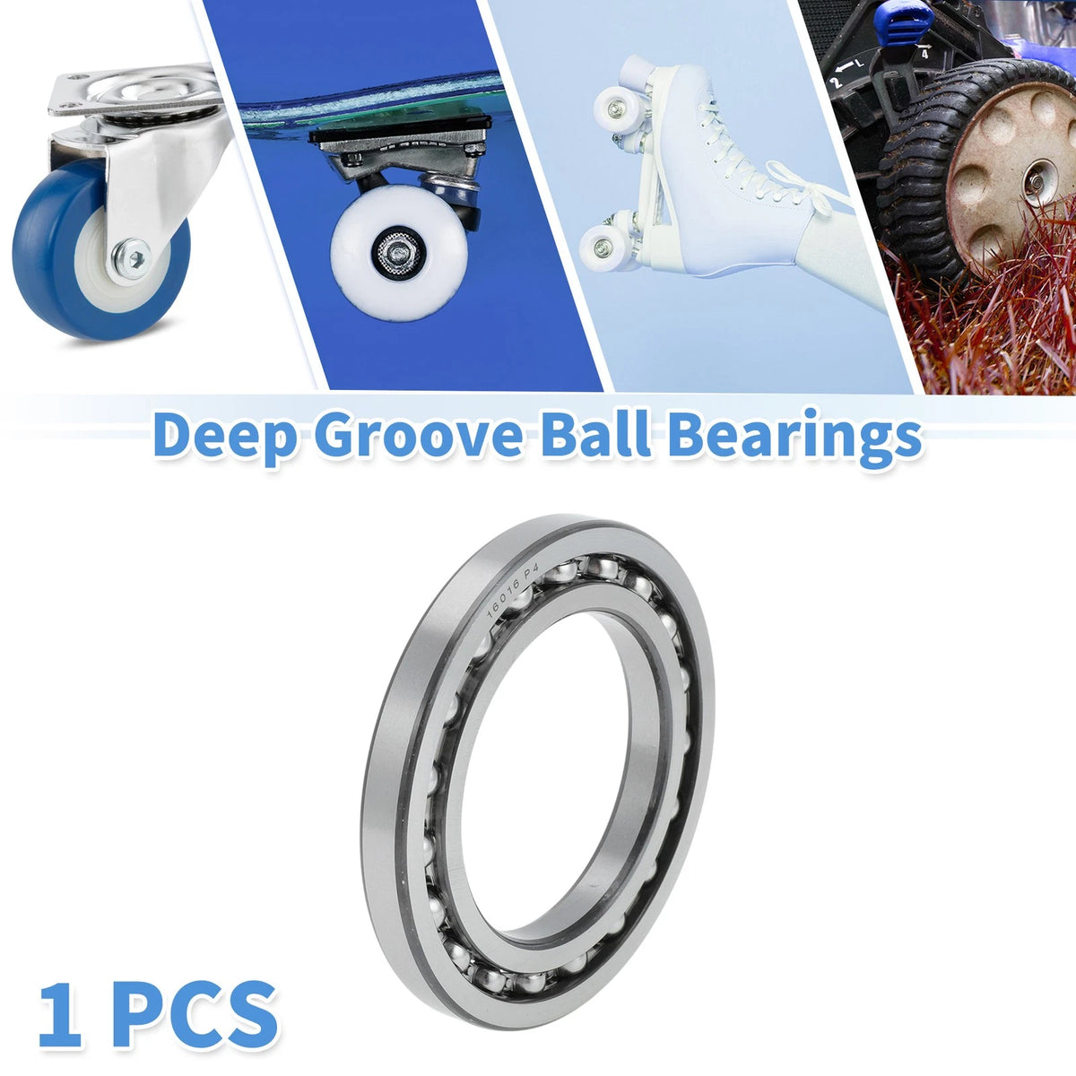 Deep Groove Ball Bearing 80x125x14mm for Scooter Skateboard (1Pc)