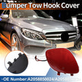 Front Tow Hook Cover for Mercedes-Benz C300 (2015–2018) Red