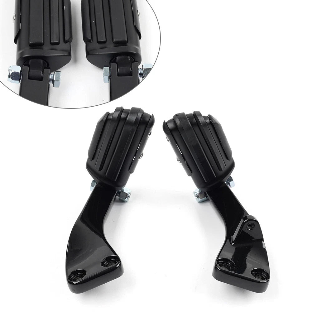 2X Rear Footpeg Mount for Harley Dyna Fat Bob FXDF Low Rider Super Glide