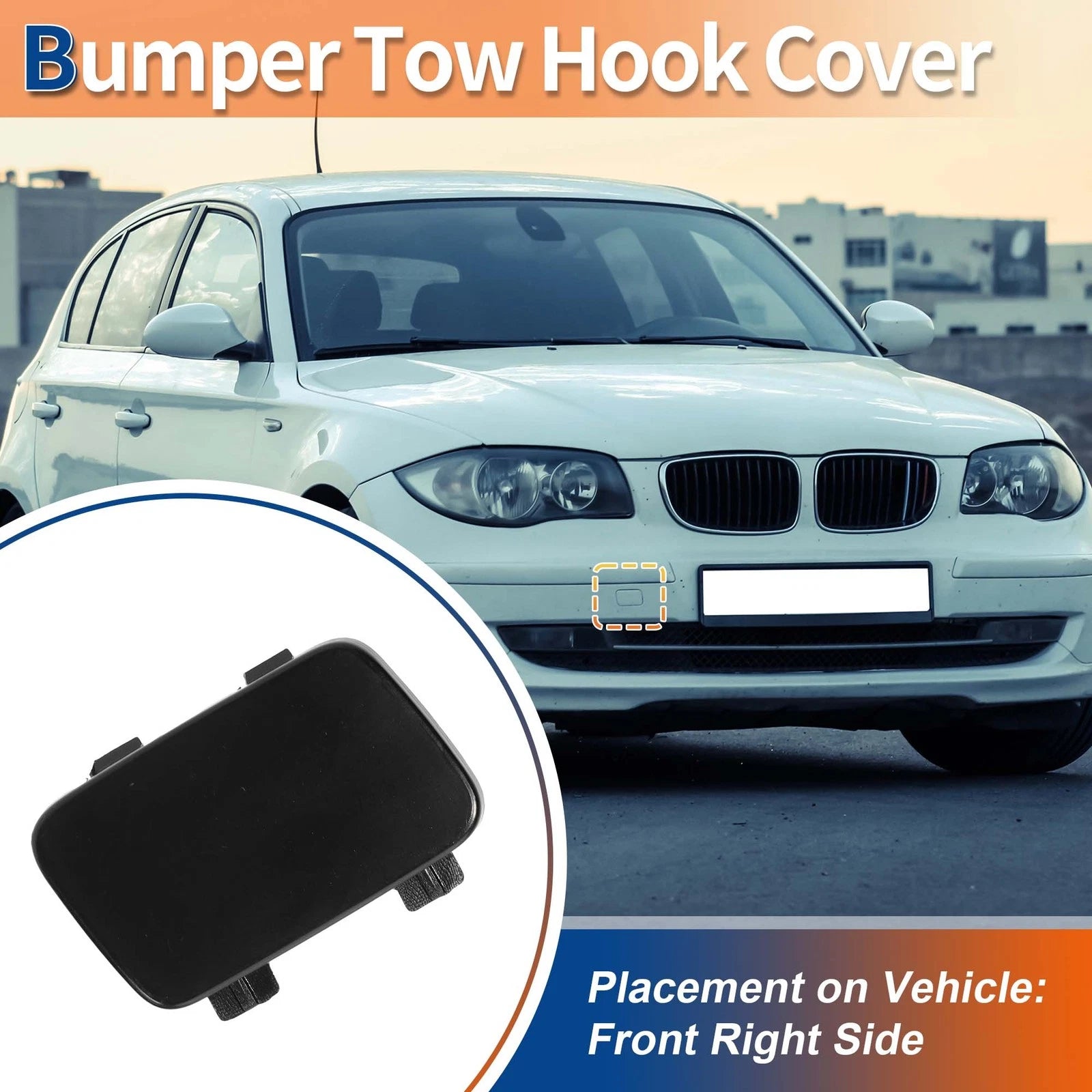 Front Tow Hook Cover for BMW 1 Series E81 (2007–2011) Replacement