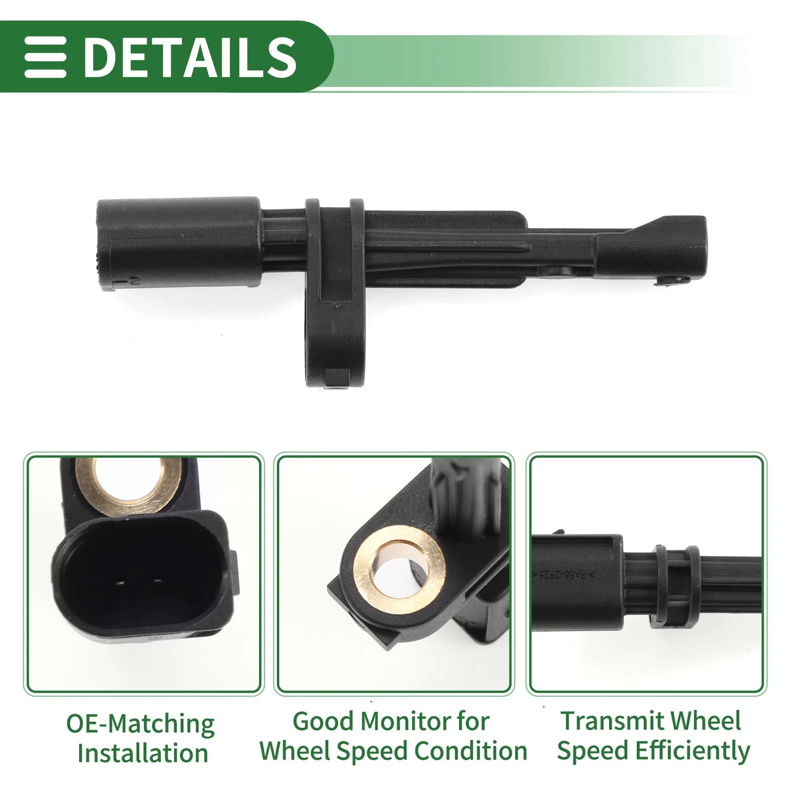 ABS Wheel Speed Sensor No.WHT007147 for Volkswagen Jetta (2019–2025)
