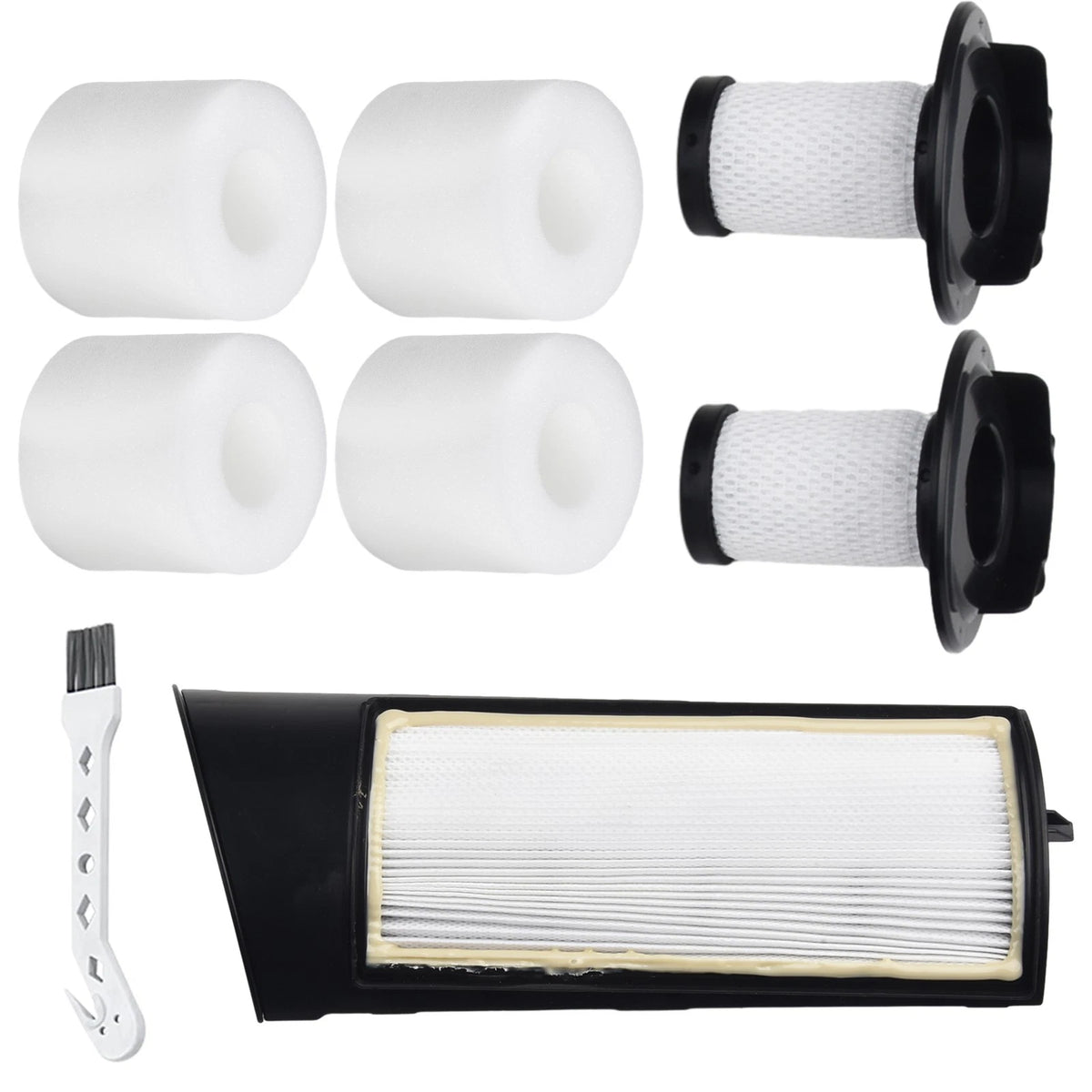 Set of 7 Filters Replacement for Shark ICZ362H / IC160 / IC162