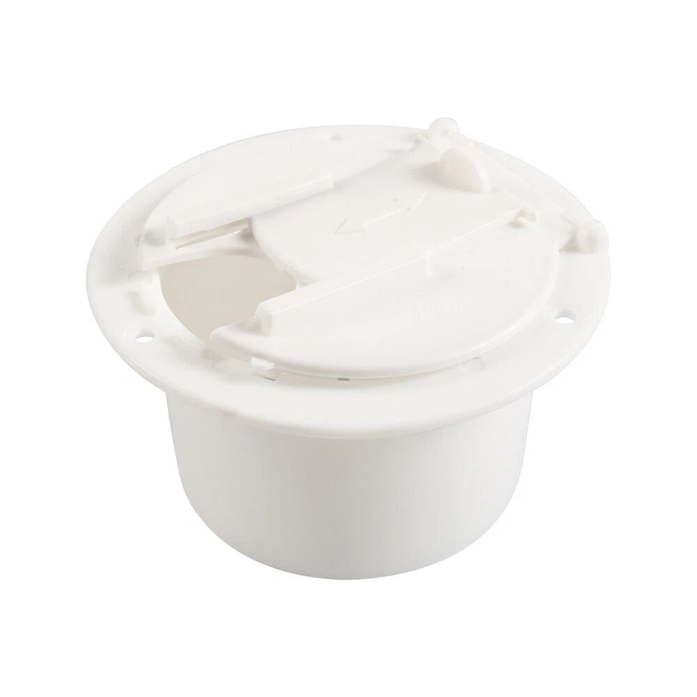 Round Electric Power Cord Cable Hatch Cover for RV Camper Trailer
