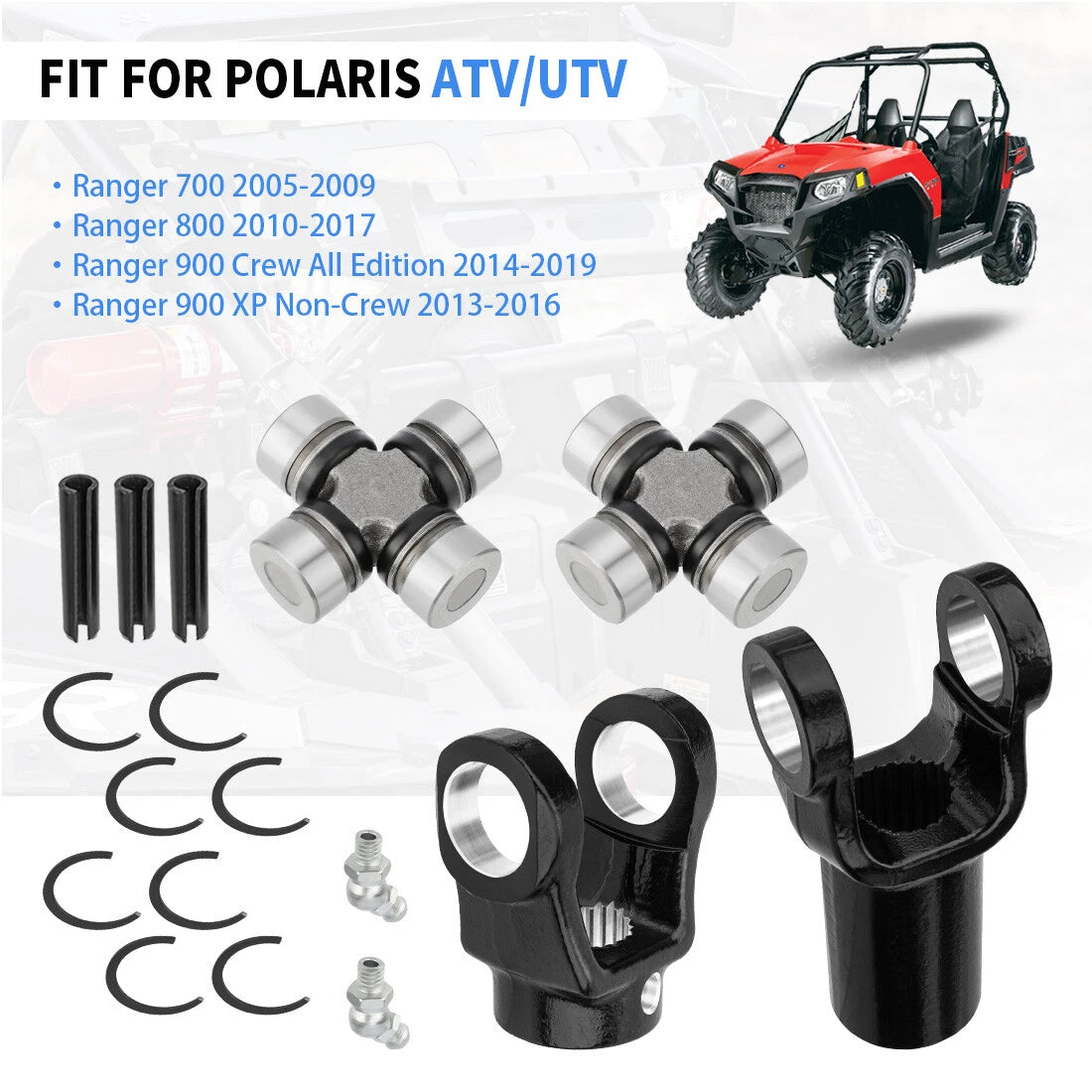 Front Prop Shaft Yoke w/ U-Joint for Polaris Ranger Crew 900 (2014–2017)