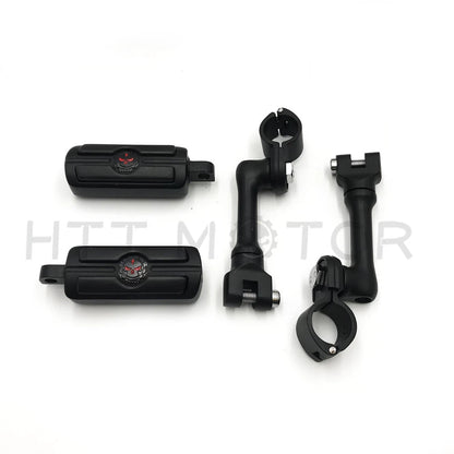 Footpeg Mounting Kit for Gear Skull (1.5", Chrome, Black)
