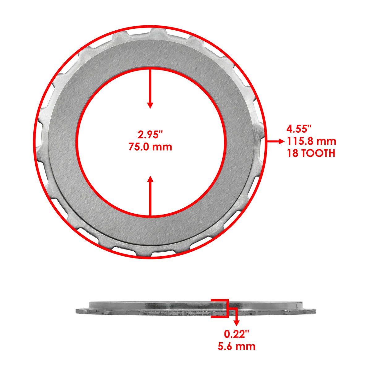 Clutch Friction Plates Kit Replacement for Honda Rancher 420 (2009–2024)