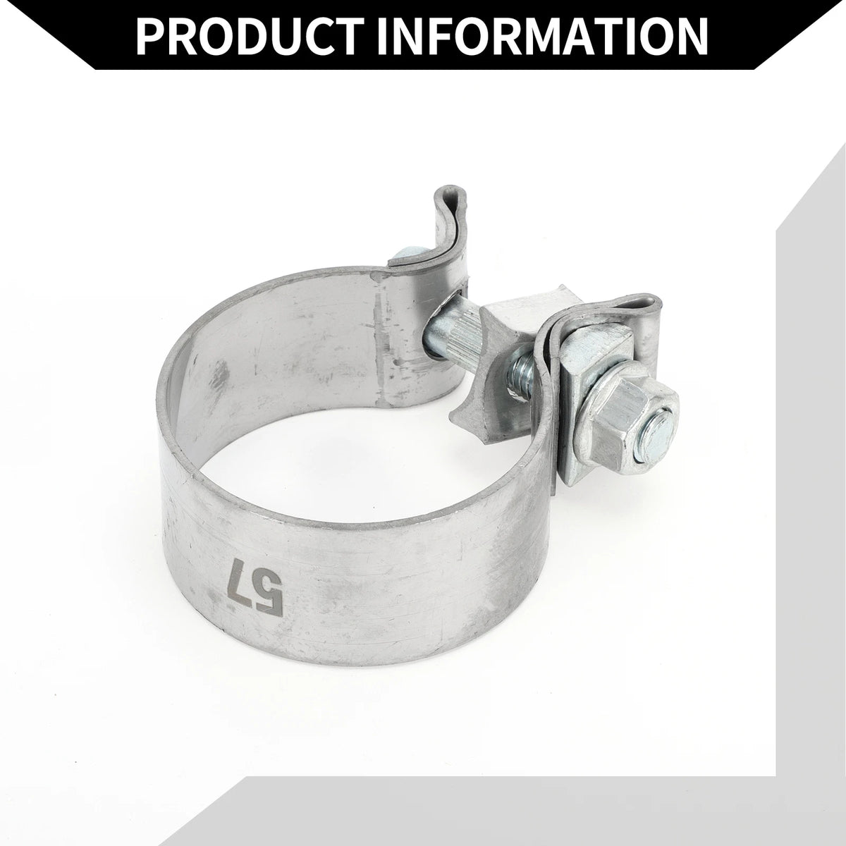 Exhaust Pipe Clamp for Car Stainless Steel 2.24" (30mm)
