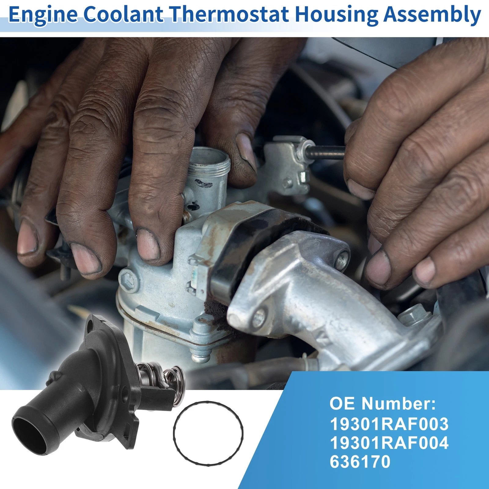 Engine Coolant Thermostat Housing Assembly Replacement for Acura ILX (2013–2015)