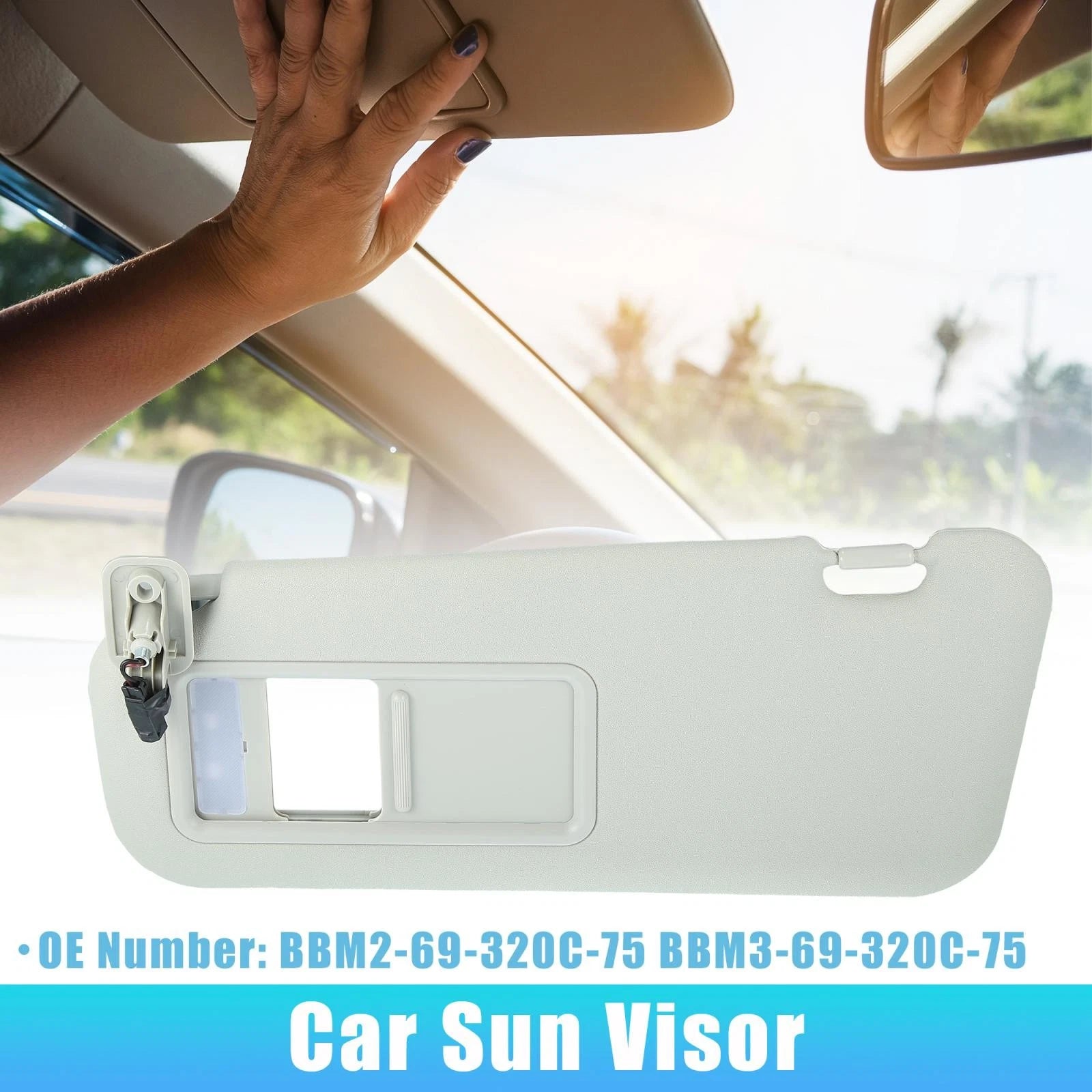Front Left Sun Visor Replacement for Mazda 3 (2010–2013)
