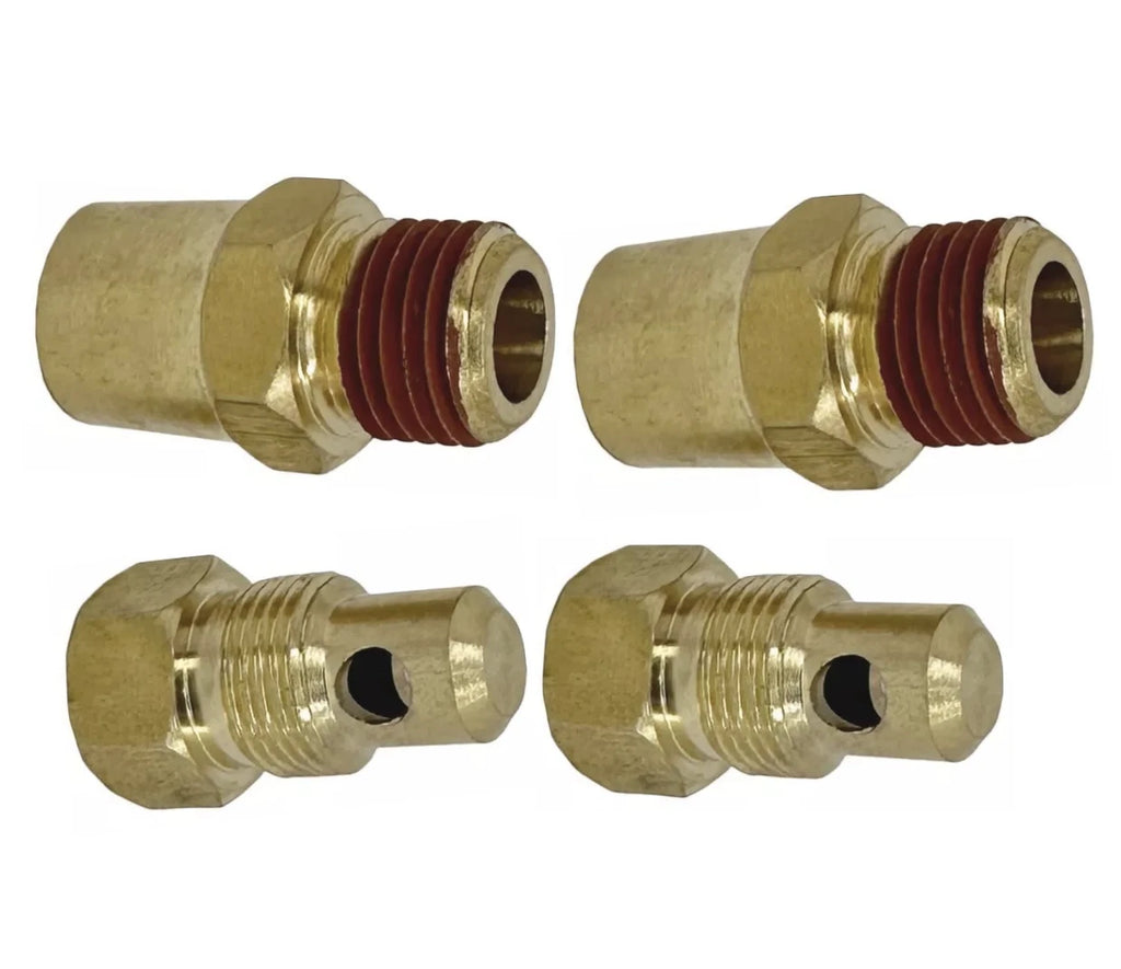 2X Exhaust Manifold & Engine Block Drain Plug Kit for Mercruiser (22-16951Q1, 16951Q1)