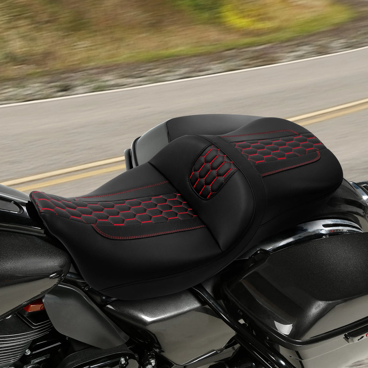 Rider Driver Passenger Seat for Harley Touring Electra Road Glide (2009–2023)