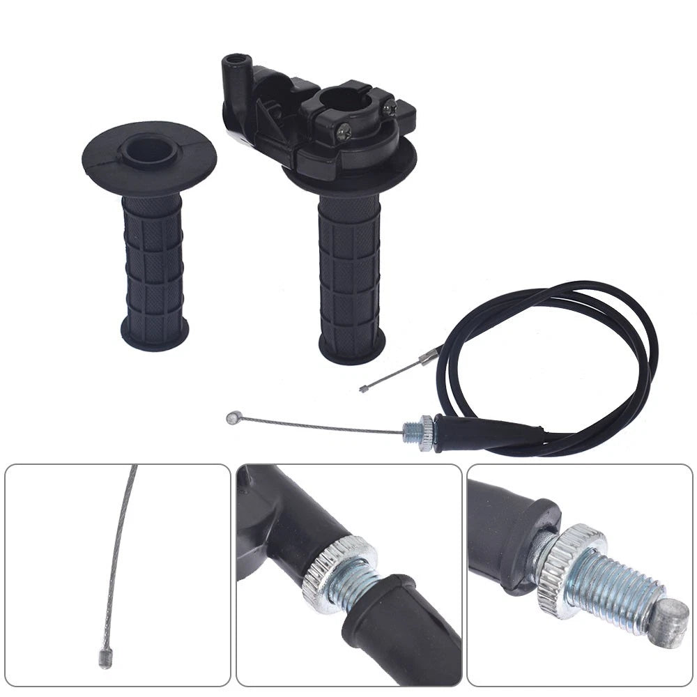 Twist Throttle Handle Grip with Cable for Motorcycle 50-250CC