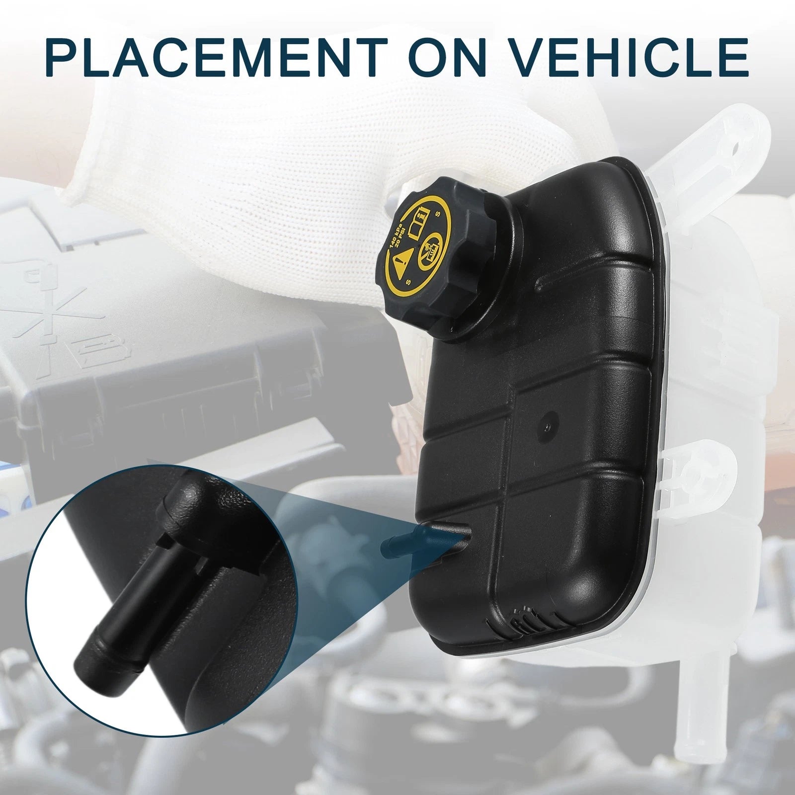 Coolant Expansion Tank with Cap Replacement for Buick Encore (2013–2021)
