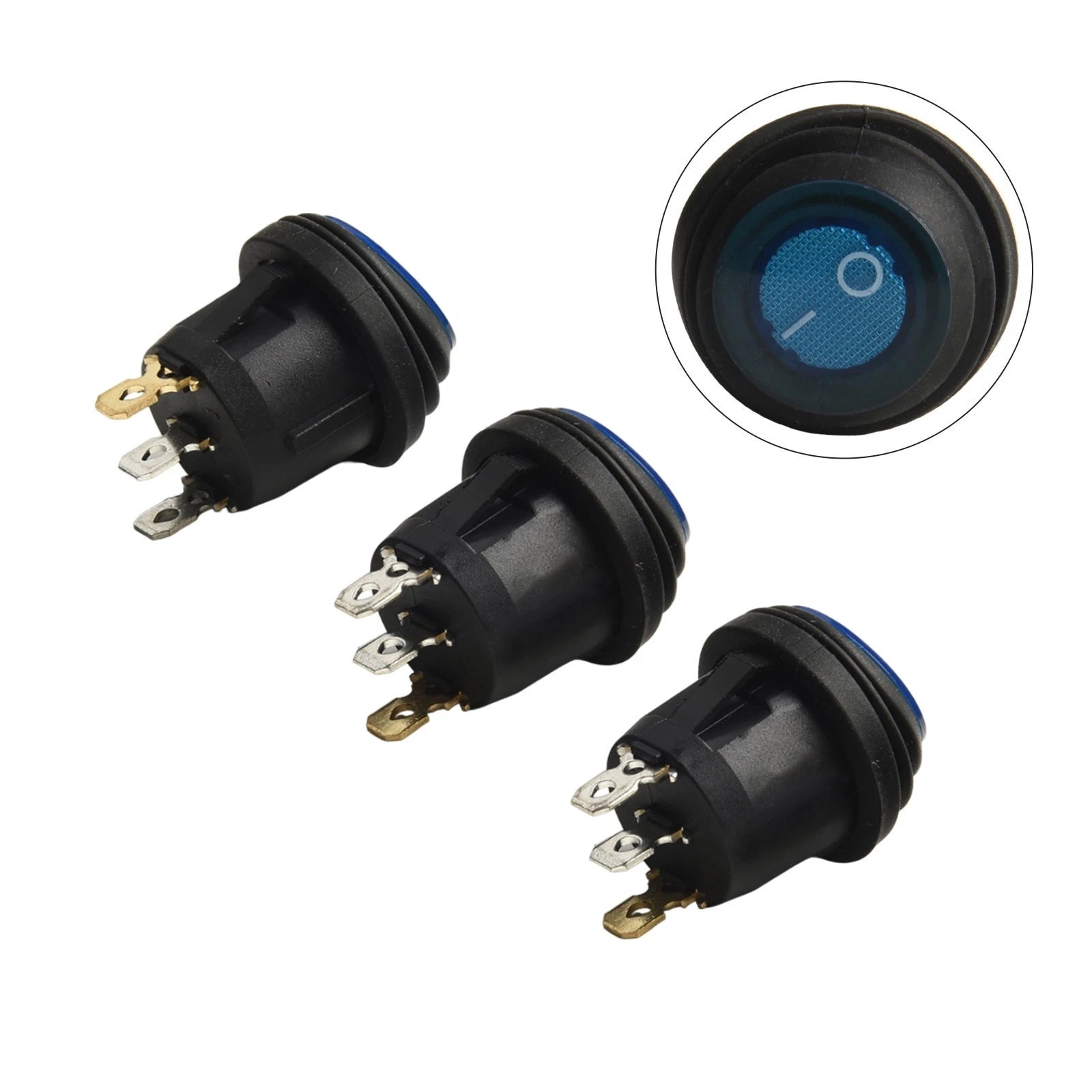 Waterproof Car Boot Switch 20A 12V SPST with LED for Universal Use