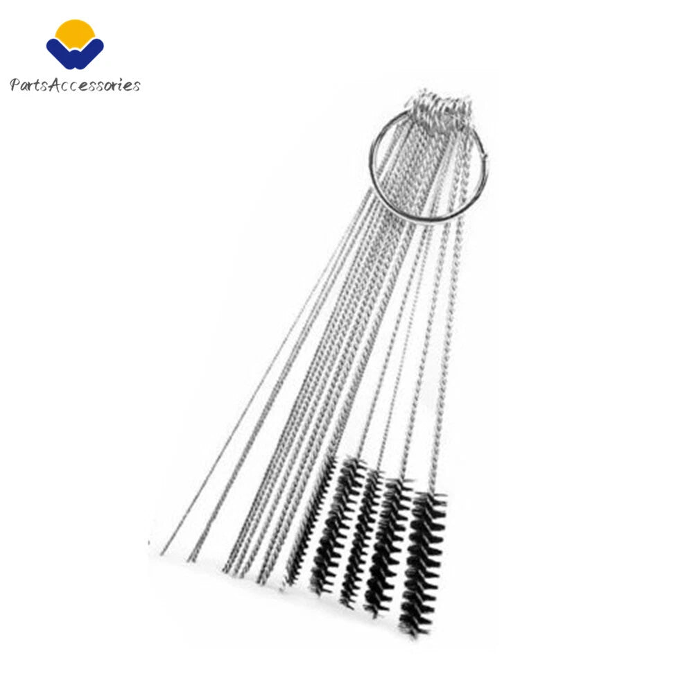 10 Needles 5 Brushes Carburetor Cleaning Kit for