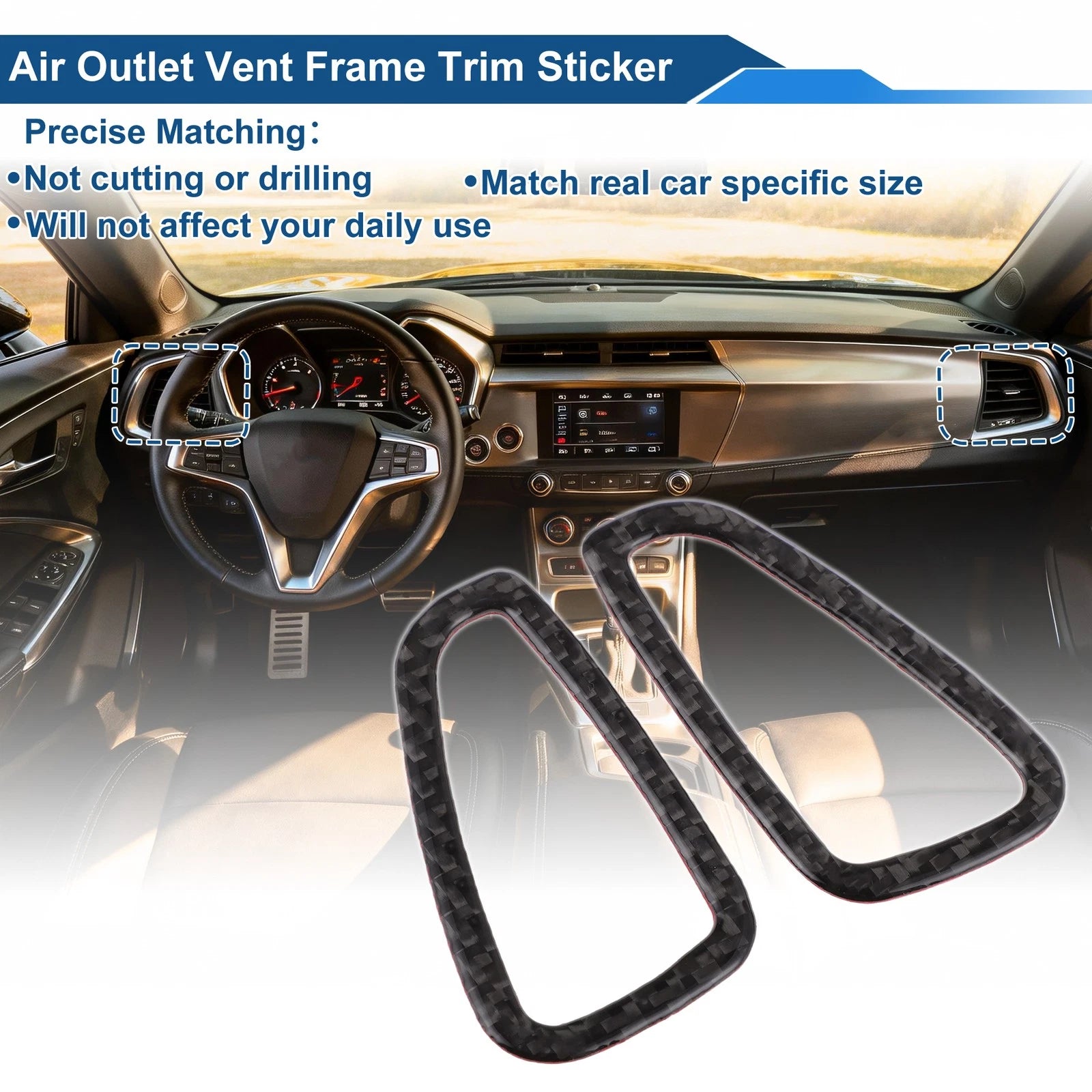 Air Condition Outlet Vent Trim Frame for Chevrolet Camaro (2016–2025)
