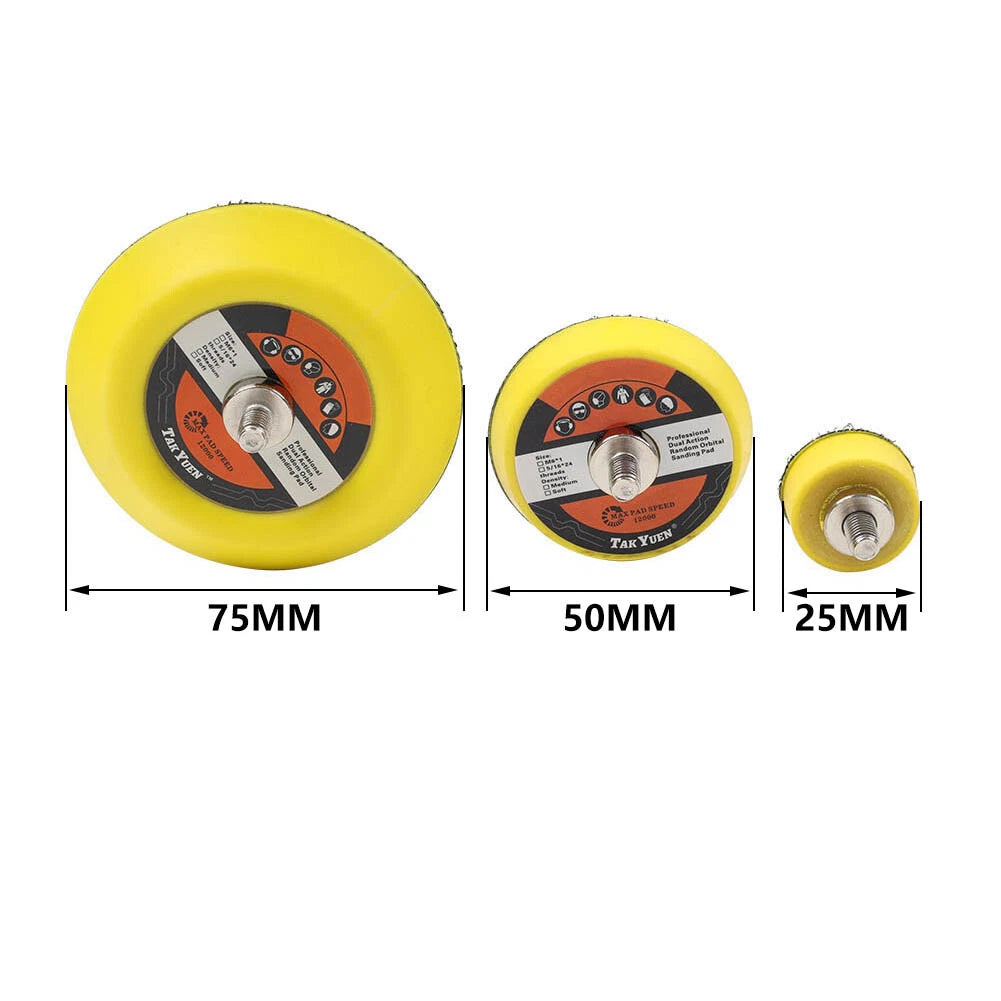 3X Hook and Loop Backing Pads for Sander M6 (Universal)