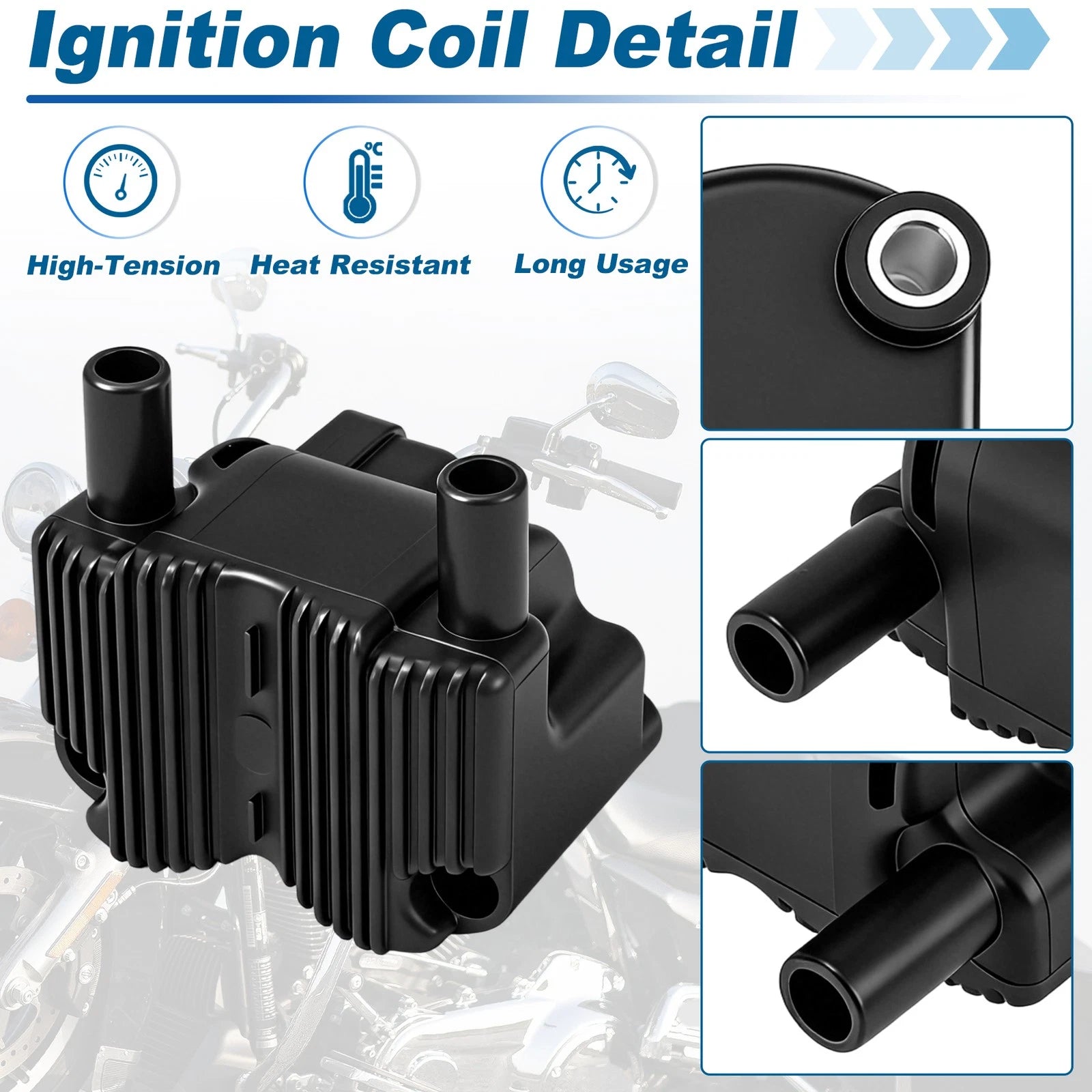 Ignition Coil for Harley Davidson Dyna Softail Electra Glide Touring (2001–2006)