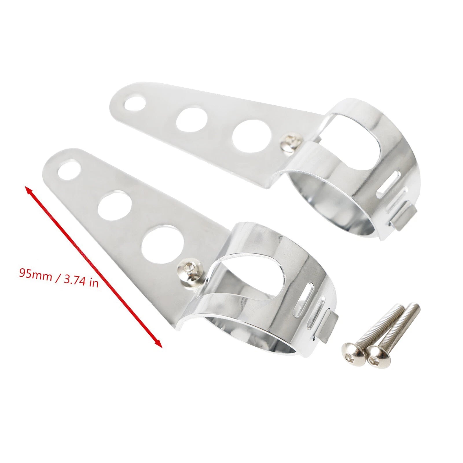 Chrome Headlight Bracket for Universal Fork (43-50mm) T9