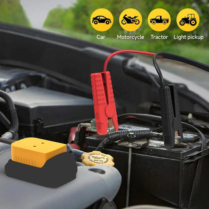 Jump Starter Cable Clamps 9ft for DeWalt 20V Battery