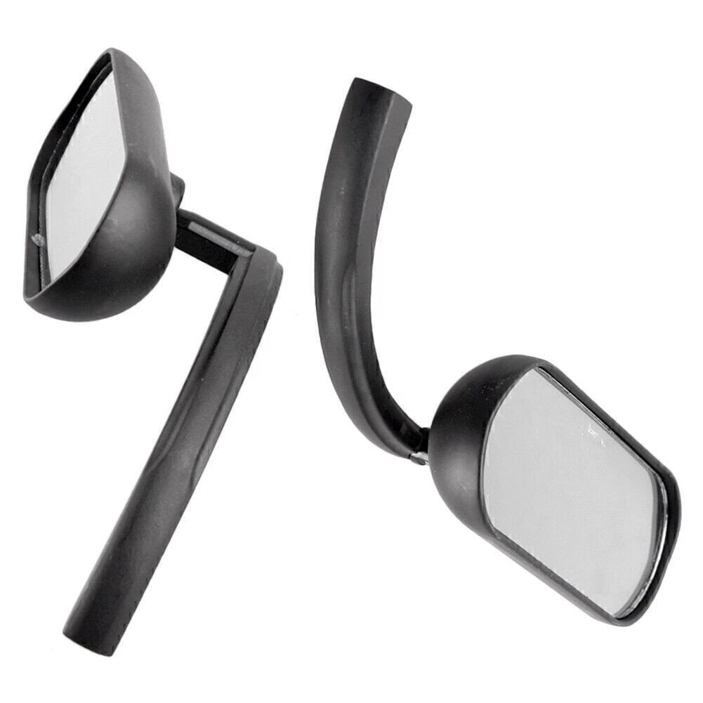 2X Black Universal Rear View Side Mirrors for Motorcycle (Cruiser, Chopper)
