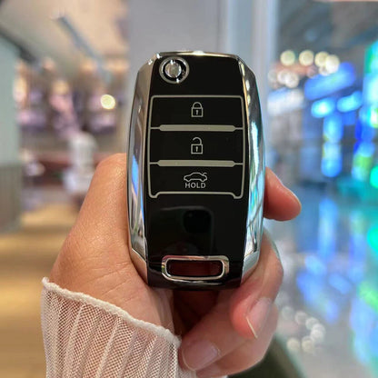 Key Fob Shell Case for KIA Rio3 K2 K3 K4 K5 Picanto Optima Soul (2005–2023)