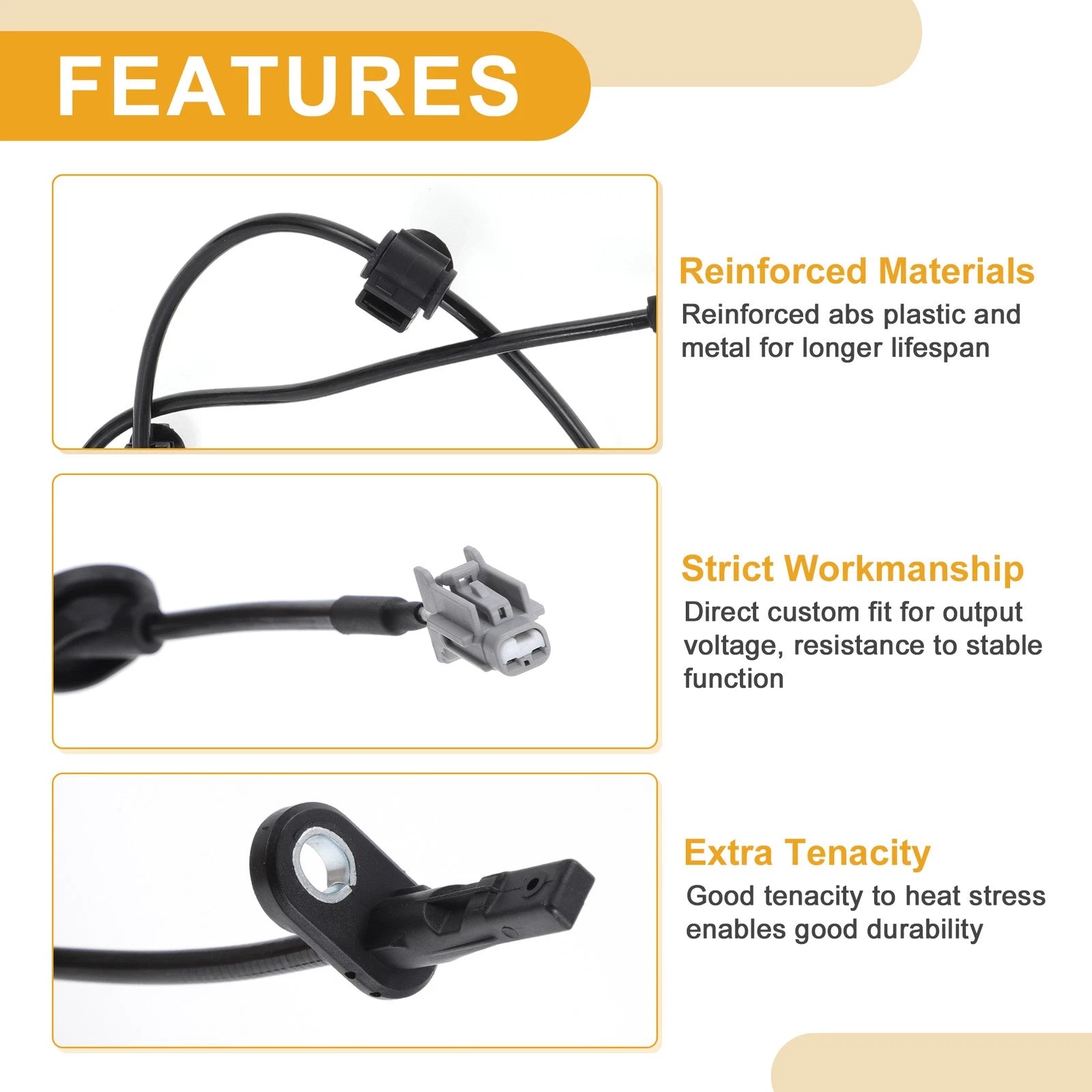 ABS Wheel Speed Sensor Replacement Rear Left for Subaru Legacy (2010–2014)
