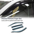 Window Deflectors Side Vent Visors Black 1 Set for Subaru Forester (2019–2024)
