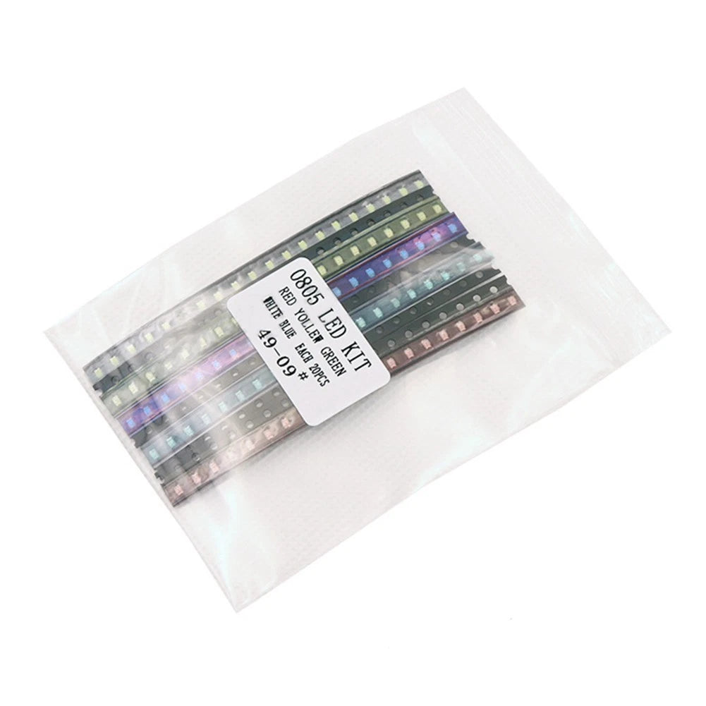 0805 LED Light Kit for Universal Use (100pcs, 5 Colors)