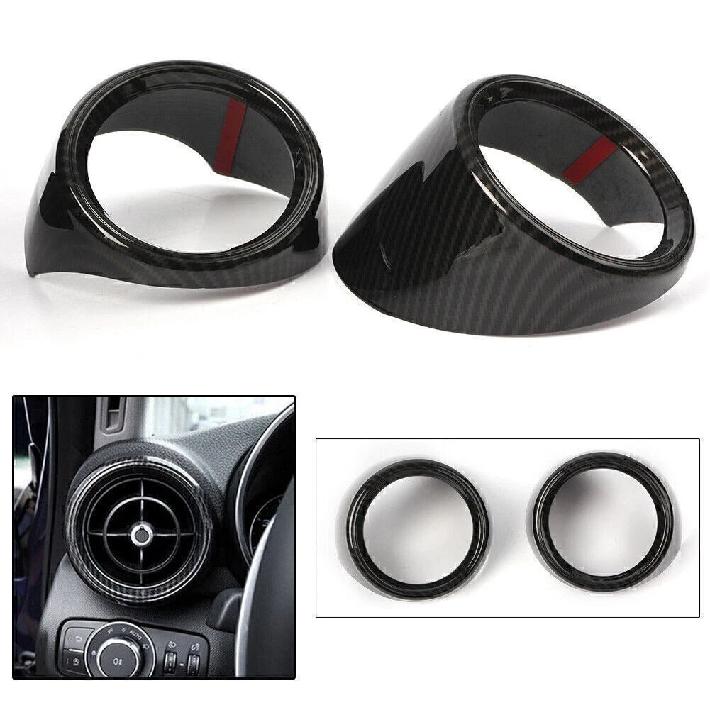 Carbon Fiber Dashboard Air Vent Frame for Alfa Romeo Giulia (2017–2018)