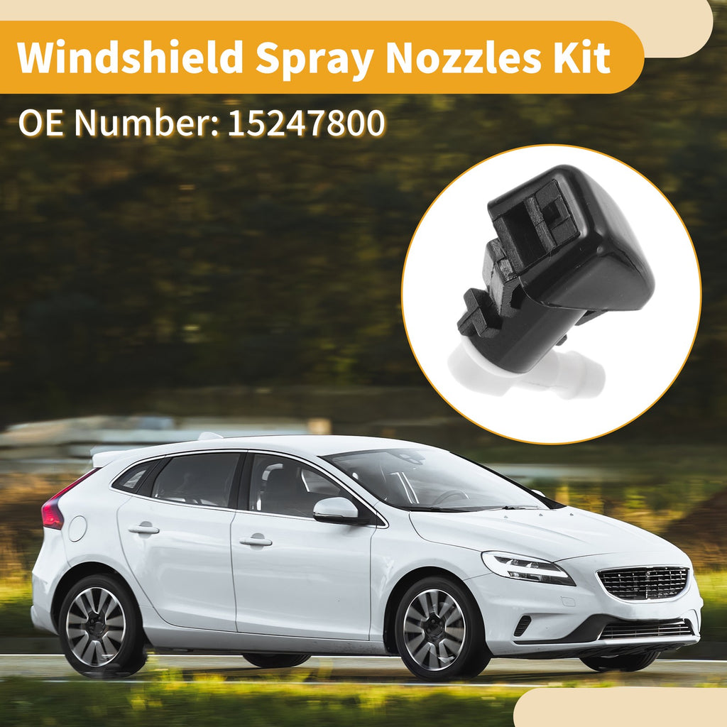 Windshield Washer Nozzle Kit with Gaskets for Chevrolet Malibu (2008–2012)