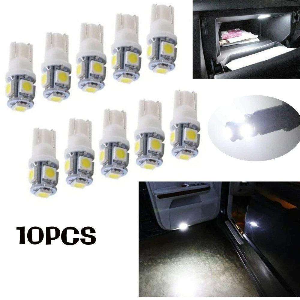10X LED Bulb Pack 5050 SMD Chips for Enhanced Illumination