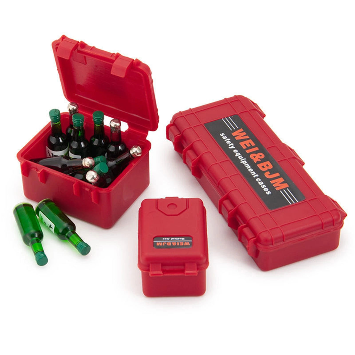 3X Colors Mini Plastic Box Case for Axial SCX24 (1/24) RC Crawler Car