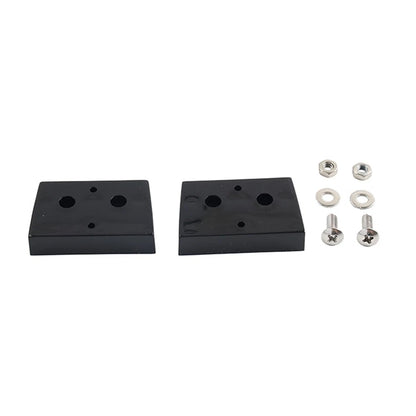 Set of 2 Black Rear Trunk Latch Spacers for Harley Electra Glide FLHR (1980–2013)