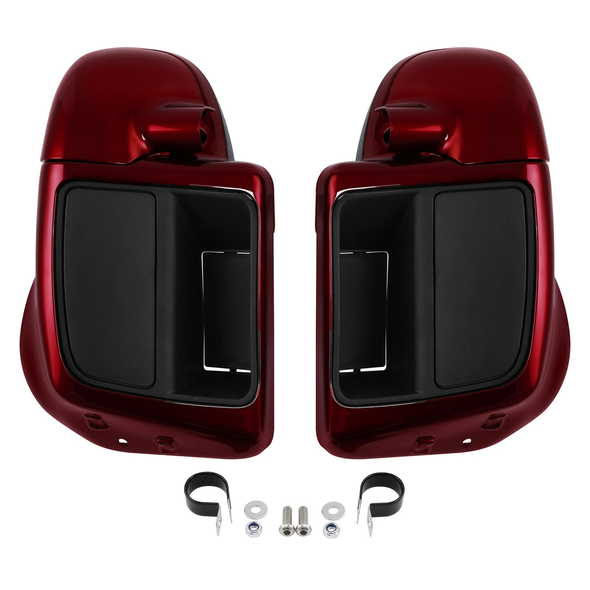 Lower Vented Fairings for Harley Street Road Glide (2014–2025) Velocity Red Sunglo