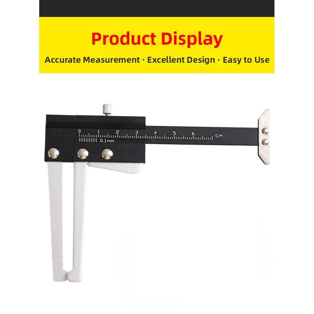 Dual Function Brake Disc Thickness & Tire Tread Depth Gauge Tool 0-60mm