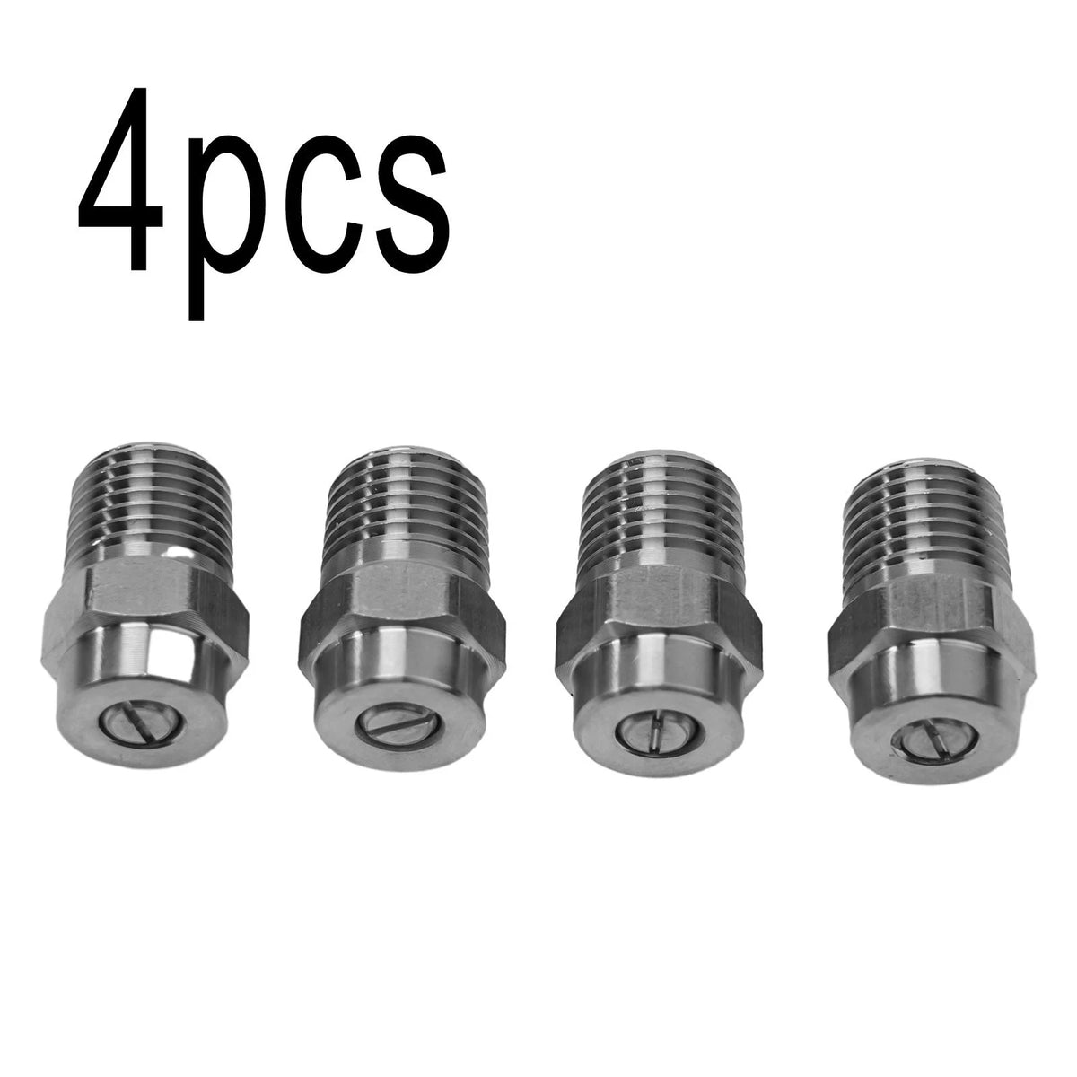 4X Stainless Steel Thread Type Replacement Pieces for Surface Cleaners
