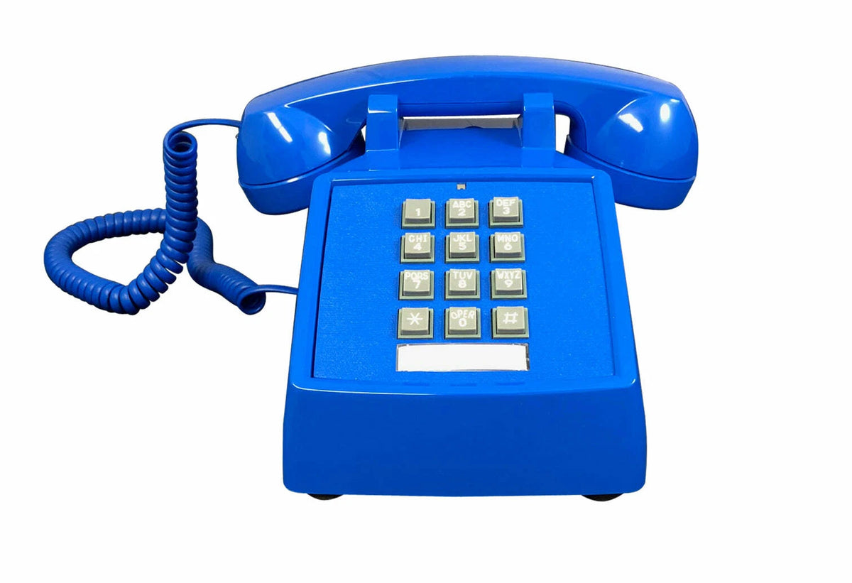 Cortelco 2500-V-BL Desk Phone with Volume Control (250012-VBA-20M)