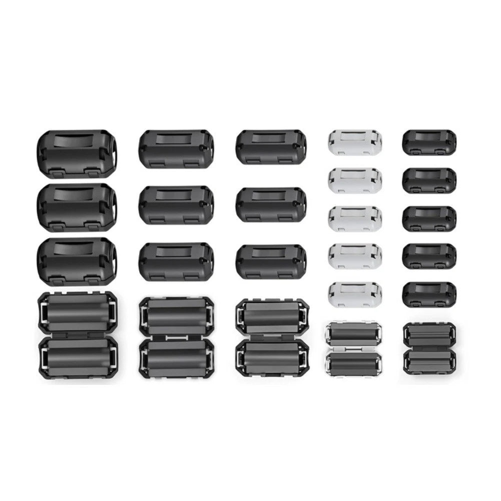 24PCS Ferrite Beads Kit for EMI RFI Interference Blocking in Cables