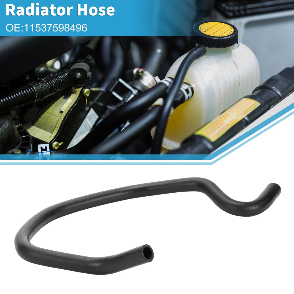 Radiator Hose Replacement for BMW 740Li 2013–2015 Rubber Black 1 Piece