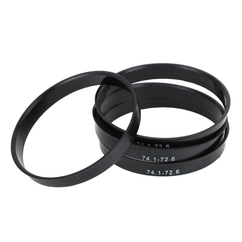 Set of 4 Hub Centric Rings 72.6mm ID 74.1mm OD for Car Wheel